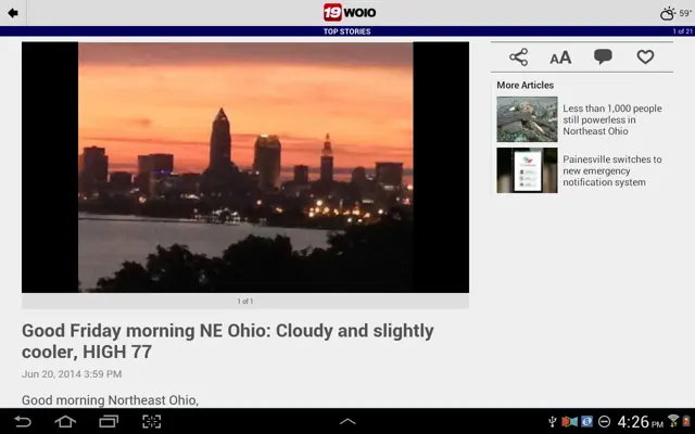 WOIO 19 News android App screenshot 9